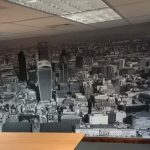 Digitally printed Wallpaper of a skyline